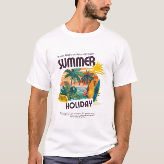 zomer tijdelijk T-shirt (Voorkant)
