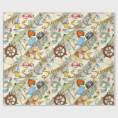 Zomer-tijdvun-omslagpapier Cadeaupapier (Vlak)