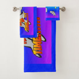 Zomer Tijdzwaluwen Cartoon Badhanddoek Set Bad Handdoek
