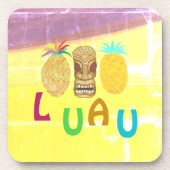 Zomer Tiki Ananas Luau Bier Onderzetter (Voorkant)