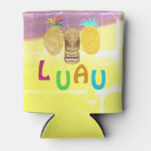 Zomer Tiki Ananas Luau Blikjeskoeler (Voorkant)