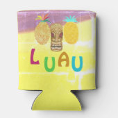 Zomer Tiki Ananas Luau Blikjeskoeler (Achterkant)