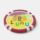 Zomer Tiki Ananas Luau Poker Chips (Enkel)