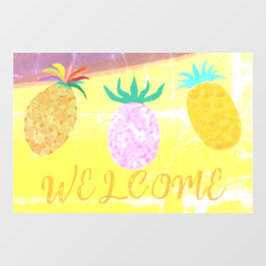 Zomer Tiki Ananas Luau Raamsticker