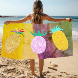 Zomer Tiki Ananas Luau Strandlaken