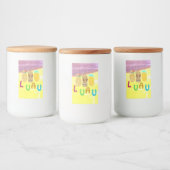 Zomer Tiki Ananas Luau Voedselcontainer Etiket (Flessen)