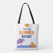 zomer tote bag (Achterkant)