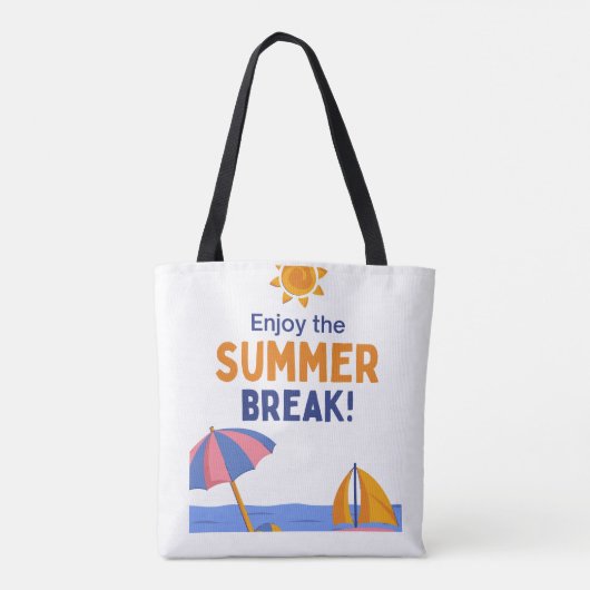 zomer tote bag (Achterkant)