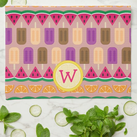 Zomer Treats Keuken Handdoek (Gevouwen)