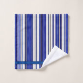 Zomer Trendy Navy Blue Boat Stripes Collectie Bad Handdoek (Wasdoekje)