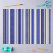Zomer Trendy Navy Blue Boat Stripes Collectie Tissuepapier (Craft)