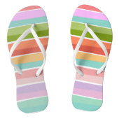 Zomer trillende streep kinder teenslippers (Voetbed)