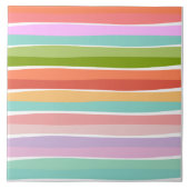 Zomer trillende streep kinder tegeltje (Voorkant)