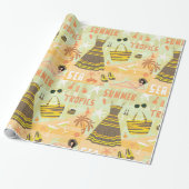 Zomer Tropen Cadeaupapier (Uitgerold)
