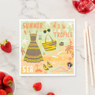 Zomer Tropen Servet