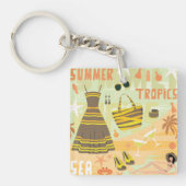 Zomer Tropen Sleutelhanger (Voorkant)
