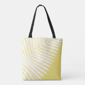 Zomer tropisch blad monochromatische print tote bag (Achterkant)