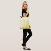 Zomer tropisch blad monochromatische print tote bag (Op model)