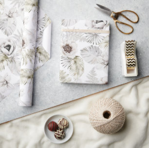 Zomer Tropisch Bloemmotief Cadeaupapier