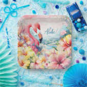 Zomer Tropisch Flamingo Luau Bord Ontwerp (Feest)