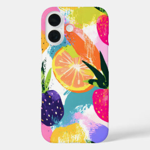 Zomer Tropisch Fruit Fiesta iPhone 16 Hoesje