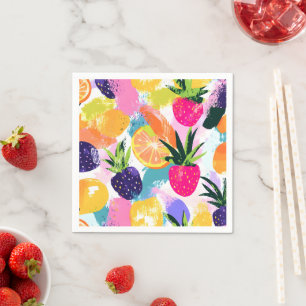 Zomer Tropisch Fruit Fiesta Servet