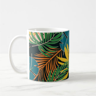 Zomer Tropisch Helder Planten Patroon Koffiemok