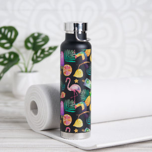 Zomer Tropisch Plezier Patroon Waterfles