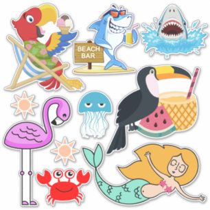 Zomer / Tropisch / Vakantie Sticker