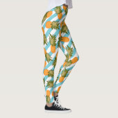Zomer Tropische Ananas & Stripes Leggings (Rechts)