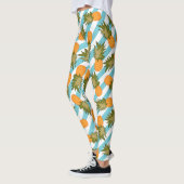 Zomer Tropische Ananas & Stripes Leggings (Links)