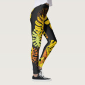 Zomer tropische bladeren ontwerp leggings (Rechts)
