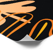 Zomer tropische bladeren  ontwerp poster (Hoek)