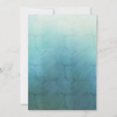 Zomer Tropische Bloemen Anker Strand Bruiloft Kaart (Achterkant)