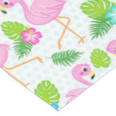 Zomer Tropische Flamingo en Bloem Motief Tafelkleed (Gekanteld)