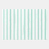 Zomer tropische Flamingo pastel blauwe set van 3 Inpakpapier Vel (Voorkant 3)