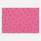 Zomer tropische katten pastel roze set van 3 inpakpapier vel (Voorkant 3)