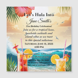 Zomer Tropische Luau Beach Party 21e verjaardag