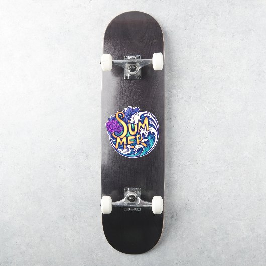 Zomer Tropische Strand Vakantie Sticker (Skateboard)