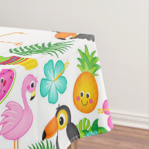 Zomer Tropische Toekan en Flamingo Patroon