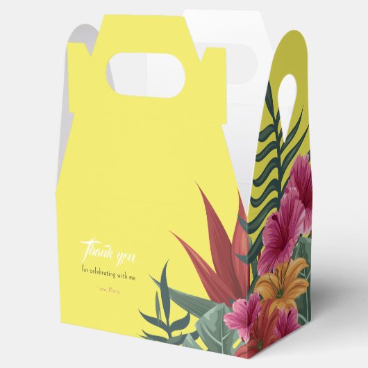 Zomer Tropische Verjaardag Favoriet Box Bedankdoosjes (Geopend)