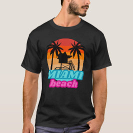 Zomer tshirt - Miami beach - Tower