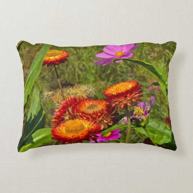Zomer tuin accent kussen (Voorkant)
