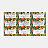 Zomer Tuin Bloemen Aardbeien Custom Labels (Vel)