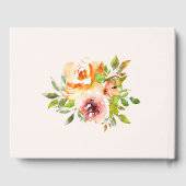 Zomer Tuin Bloemen Bruiloft Gastenboek (Achterkant)