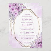 Zomer Tuin Bloemen Bruiloft Kaart (Voorkant / Achterkant)