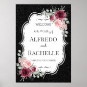 Zomer Tuin Bloemen Bruiloft Poster (Voorkant)