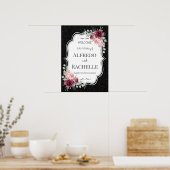 Zomer Tuin Bloemen Bruiloft Poster (Keuken)