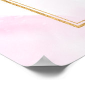 Zomer Tuin Bloemen Bruiloft Poster (Hoek)