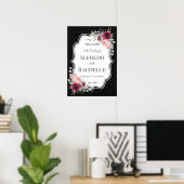 Zomer Tuin Bloemige Bruiloft Poster (Thuiskantoor)